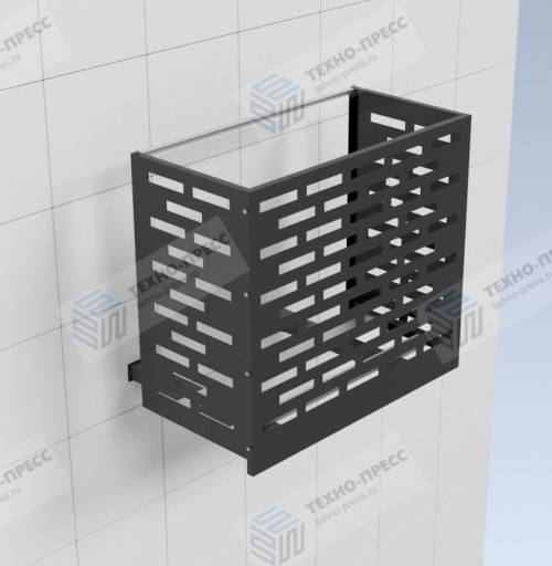 Корзины для кондиционера на фасад здания — Перфорация прямоугольники — фото