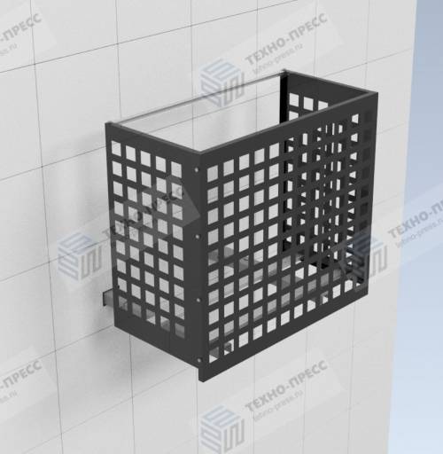 Корзины для кондиционера на фасад здания — Перфорация квадраты — фото