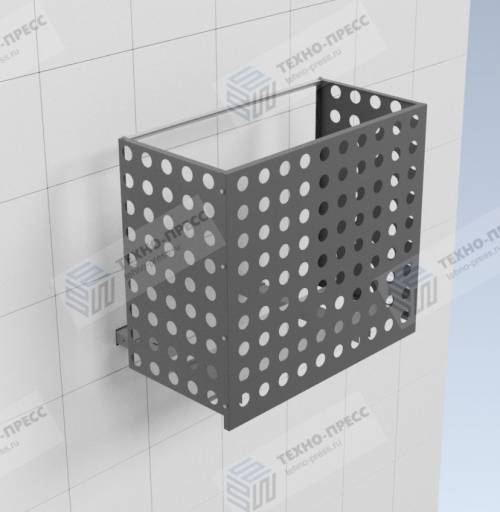 Корзины для кондиционера на фасад здания — Перфорация круги — фото